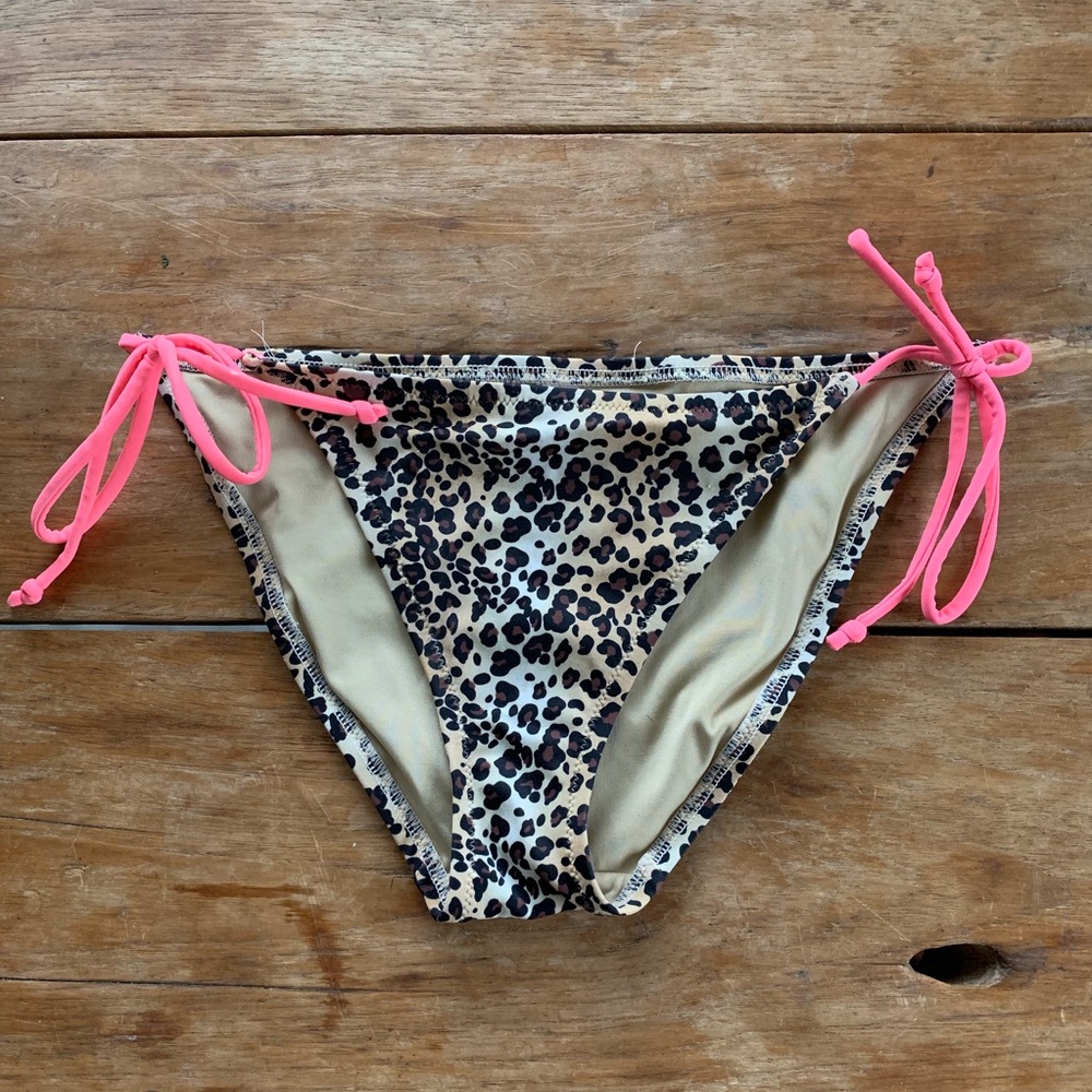 Victoria Secret leopard print tie bikini bottom